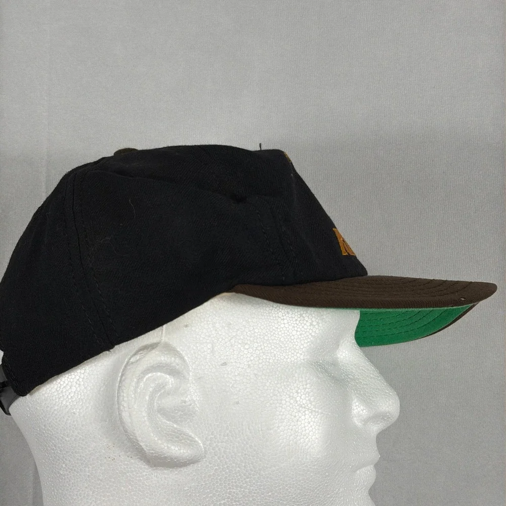 American Needle San Antonio Riders WLAF Vintage Snapback Hat‎ OSFA Black Brown